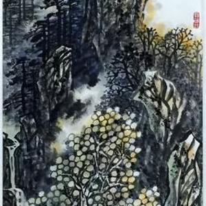 一半秋山带夕阳