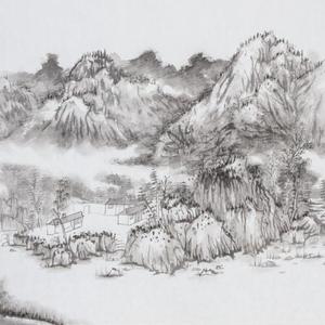 溪畔人家 2014年  萧阳作品