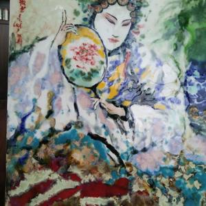 高温窑变颜色釉瓷版画