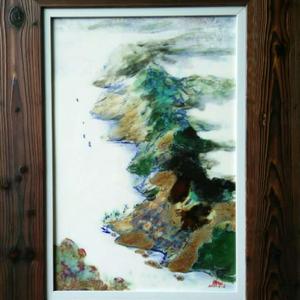 高温窑变颜色釉瓷版画
