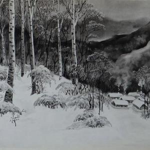 山居逢瑞雪