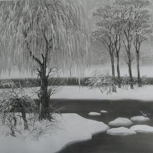流泉初雪