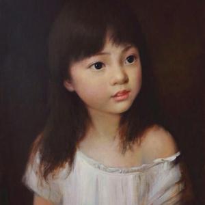 期待的小女孩儿