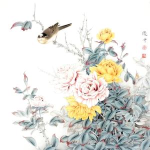 李俊才工笔画-流连芳菲