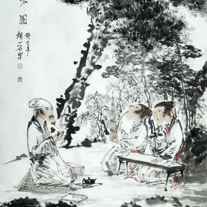 听琴图