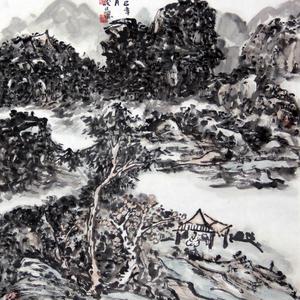 宋新成山水画欣赏