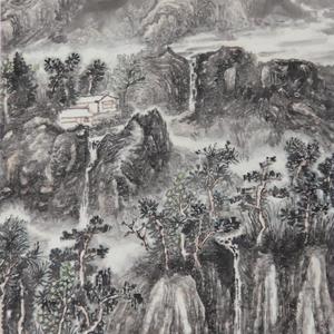 宋新成山水画欣赏