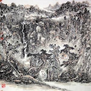宋新成山水画欣赏