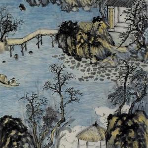 溪山晓烟