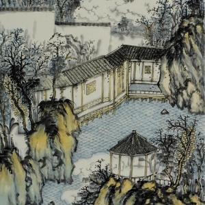 溪山烟淡