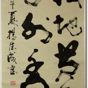 杨德成书战地黄花