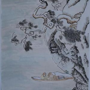 冬雪猎渔