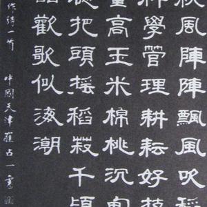 书法：自作诗一首