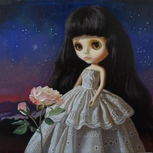 星空下的一朵花