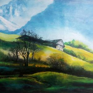 高山下的小屋