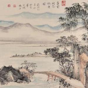 草堂明志诗意图