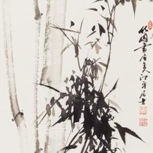 六尺墨竹四