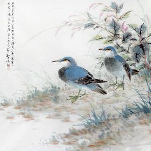 秋水双鸥