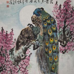 亚洲美术家协会会员 向士平 花前月下