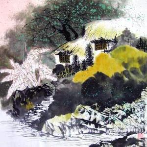 河南美术家协会会员 刘国强《山水》