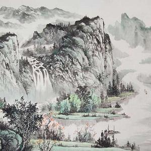 李平芝 山水