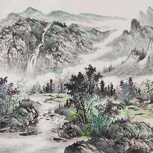 李平芝 山水