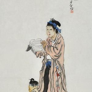 艺品作品 5孟母受书