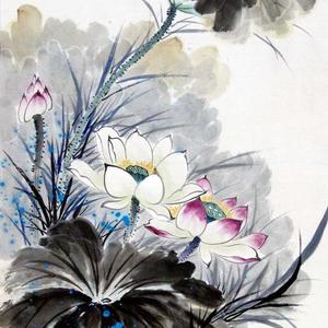 艺品作品4风吹莲影动