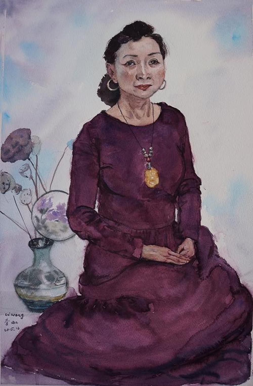 李虹作品欣赏:瑜伽女系列1