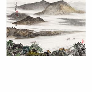 白龙锁山江如镜