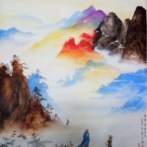 云雾山中会好友