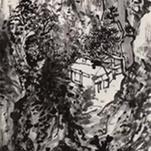 艺品作品10  山中无风起烟岚