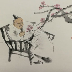 艺品作品15  赏梅