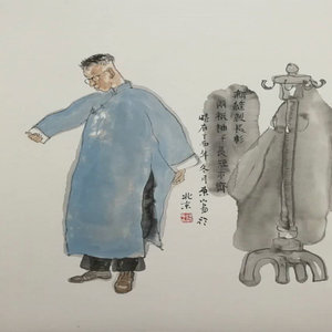 艺品作品18  新制的长衫