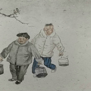 艺品作品24 寒鸦