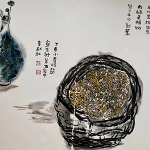 农家花生与插花