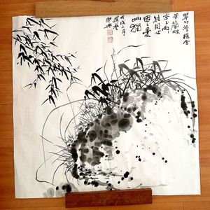 水墨写意兰竹