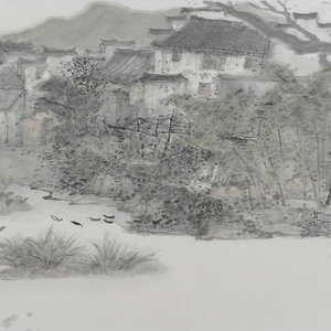 写生     纸本水墨设色 2016