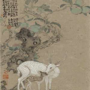 白鹿图