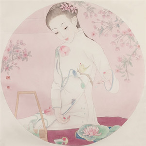 《伊人戏水》
