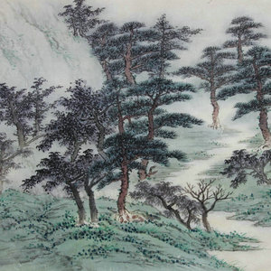 金宝敬，山色依依列翠屏