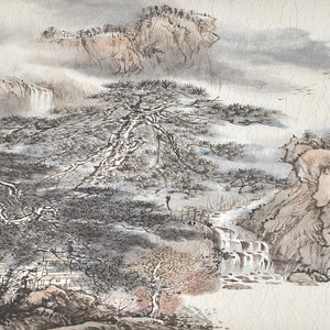 夏日山居图