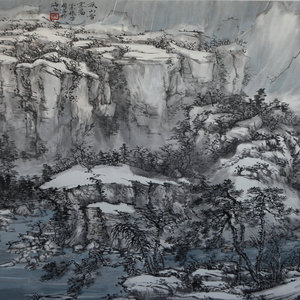 溪山雪霁图