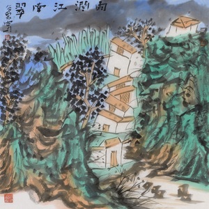雨润江南翠