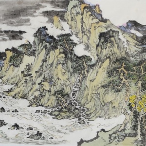 碧通一径晴烟润