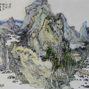 夕阳无语远山秋