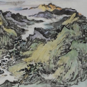 夕阳无语远山秋