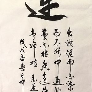 榜书《莲》