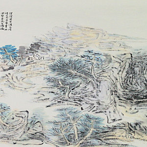 《 深山溪谷》