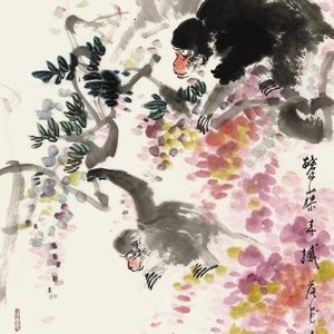 攀藤来撼落花香